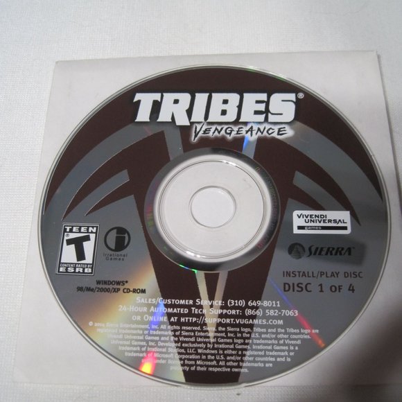 Tribes: Vengeance (PC, 2004) Discs and Game Manual Only (No Box) (Sierra, Teen) - Picture 3 of 11